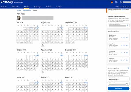 Kalender bei Check24 exportieren und importieren